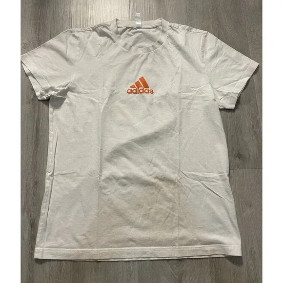 Adidas Mens Basketball STRIPE CREW Short Sleeve Graphic T Shirt Sz M Rare NBA - Picture 3 of 7